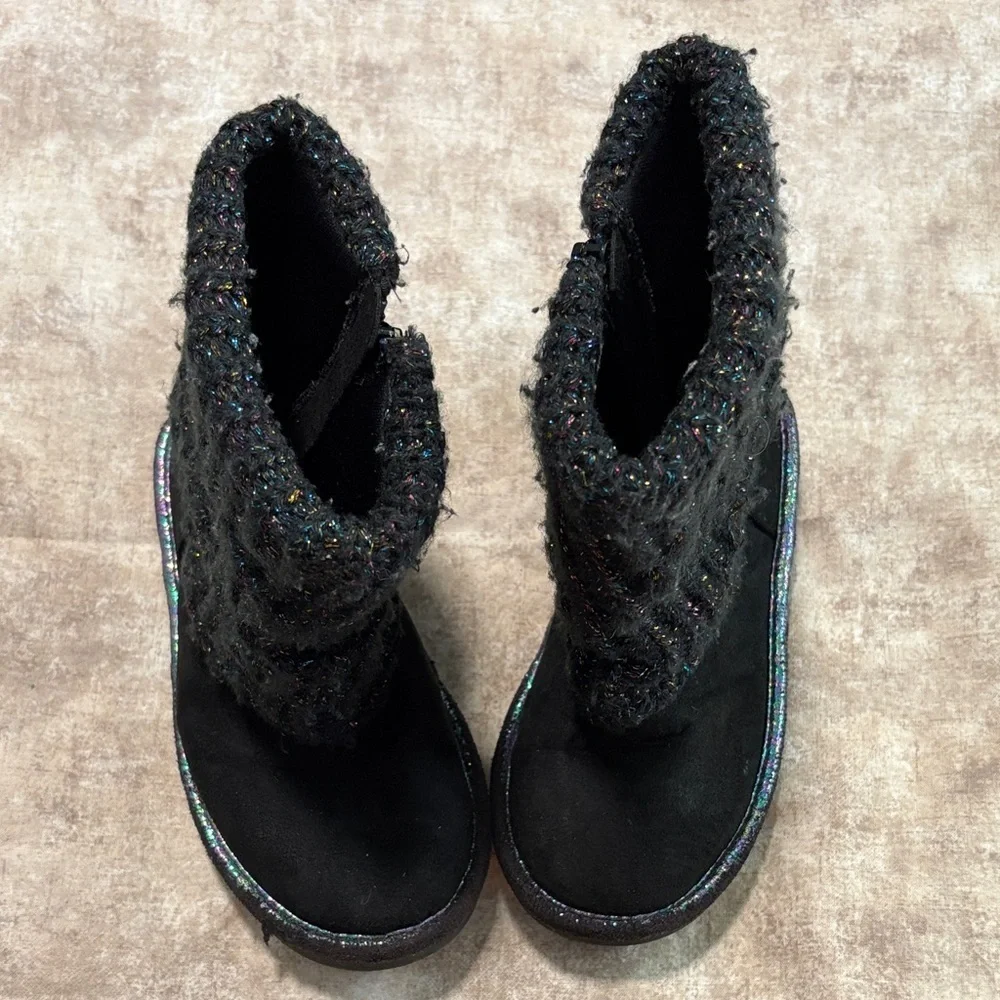 Kohl's Kids Black Sparkle Boots